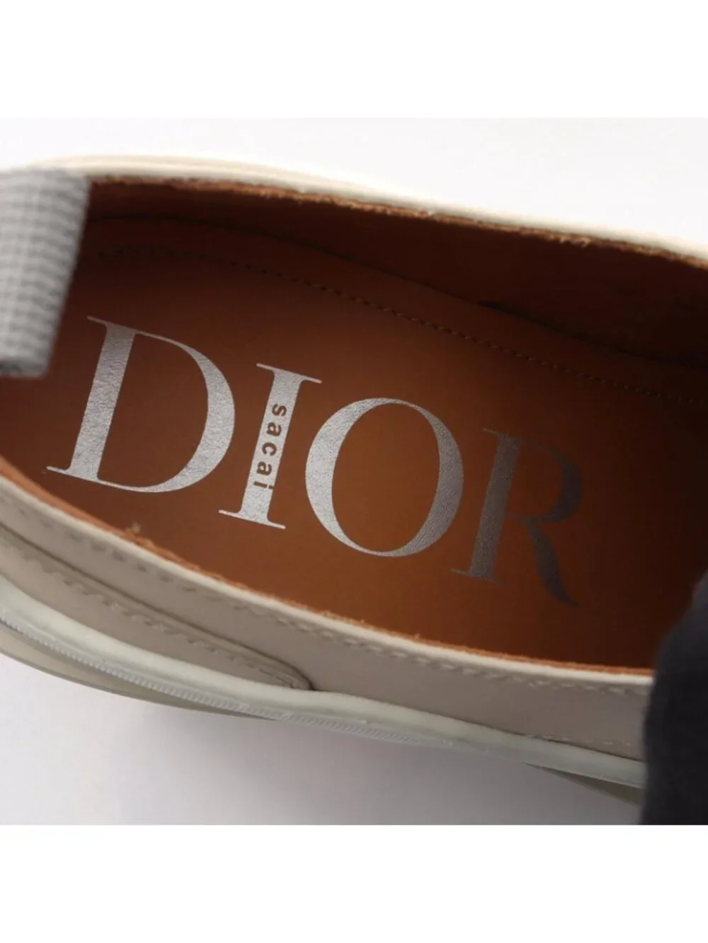 Dior Shoes Sacai Thick Bottom Derby Leather Sneakers